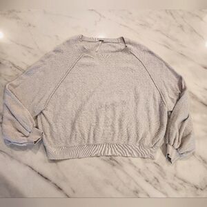 Free People Found My Friend pullover nubby sweatshirt top‎ light lilac